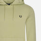 Tipped hooded sweatshirt - sage green - Fred Perry