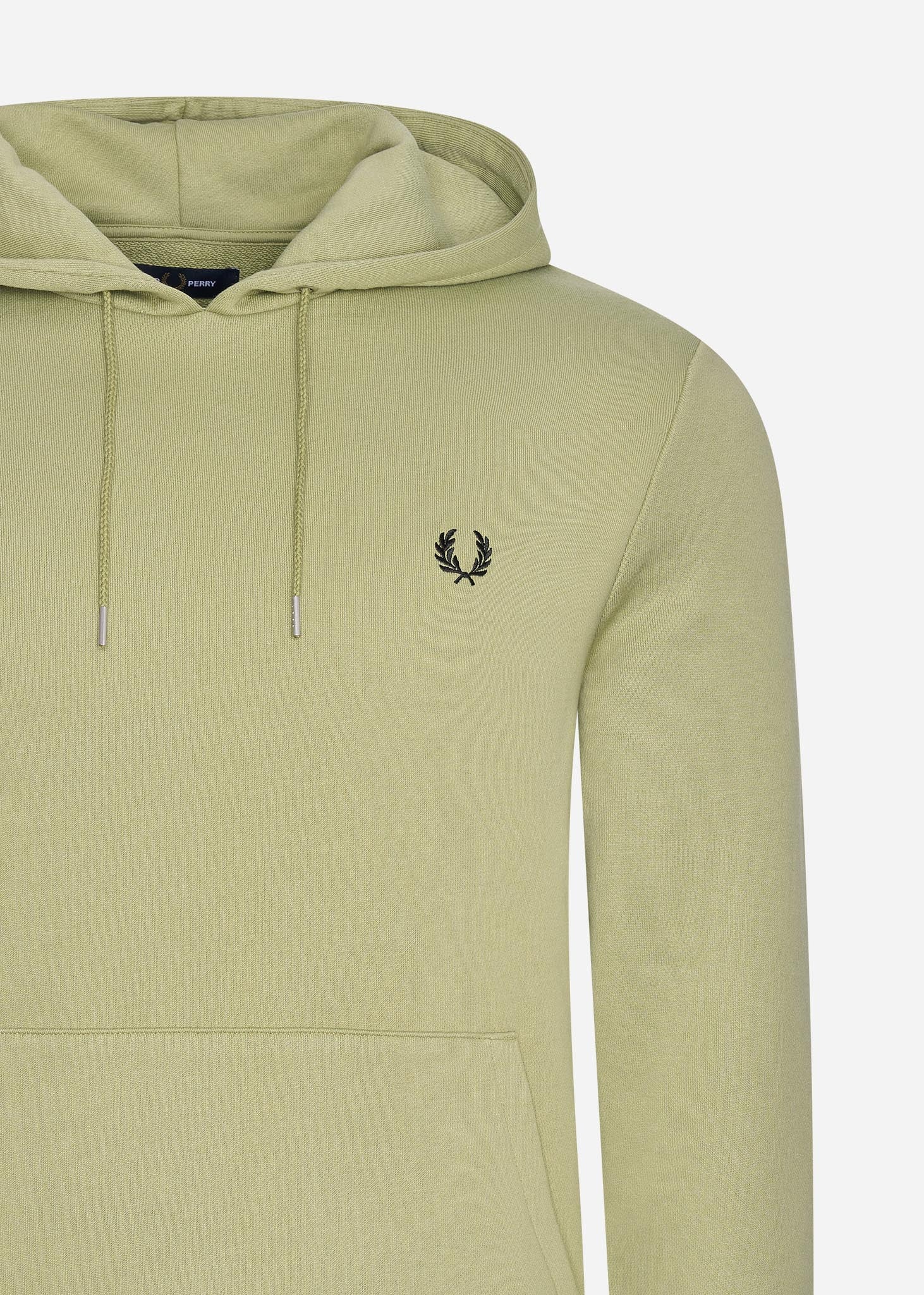 Tipped hooded sweatshirt - sage green - Fred Perry