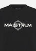 MA.Strum T-shirts  SS logo print tee - jet black 