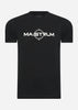 MA.Strum T-shirts  SS logo print tee - jet black 