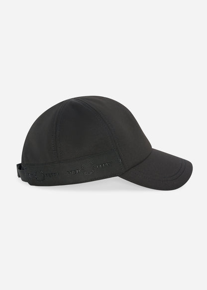 Fred Perry Petten  Tonal tape tricot cap - black 