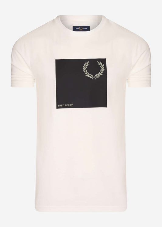 Laurel wreath graphic t-shirt q2 - snow white
