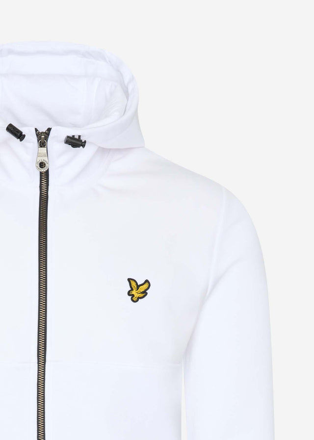 Lyle & Scott Cardigans  Softshell jersey zip hoodie - white 