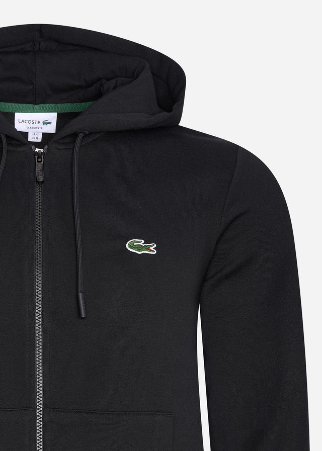 Lacoste Cardigans Sweater zip - black