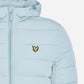 lyle and scott puffer jacket jas lichtblauw winter