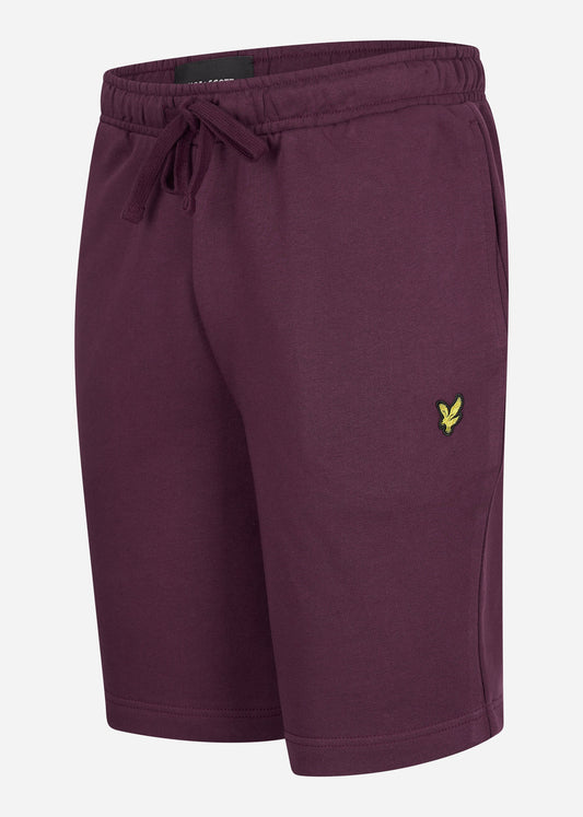 Lyle & Scott Korte Broeken  Sweat short - burgundy 