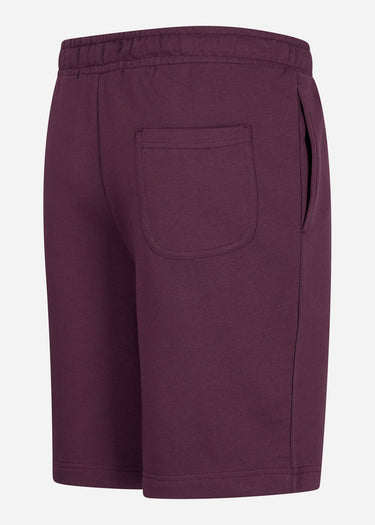 Lyle & Scott Korte Broeken  Sweat short - burgundy 