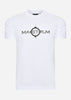 MA.Strum T-shirts  SS logo print tee - optic white 