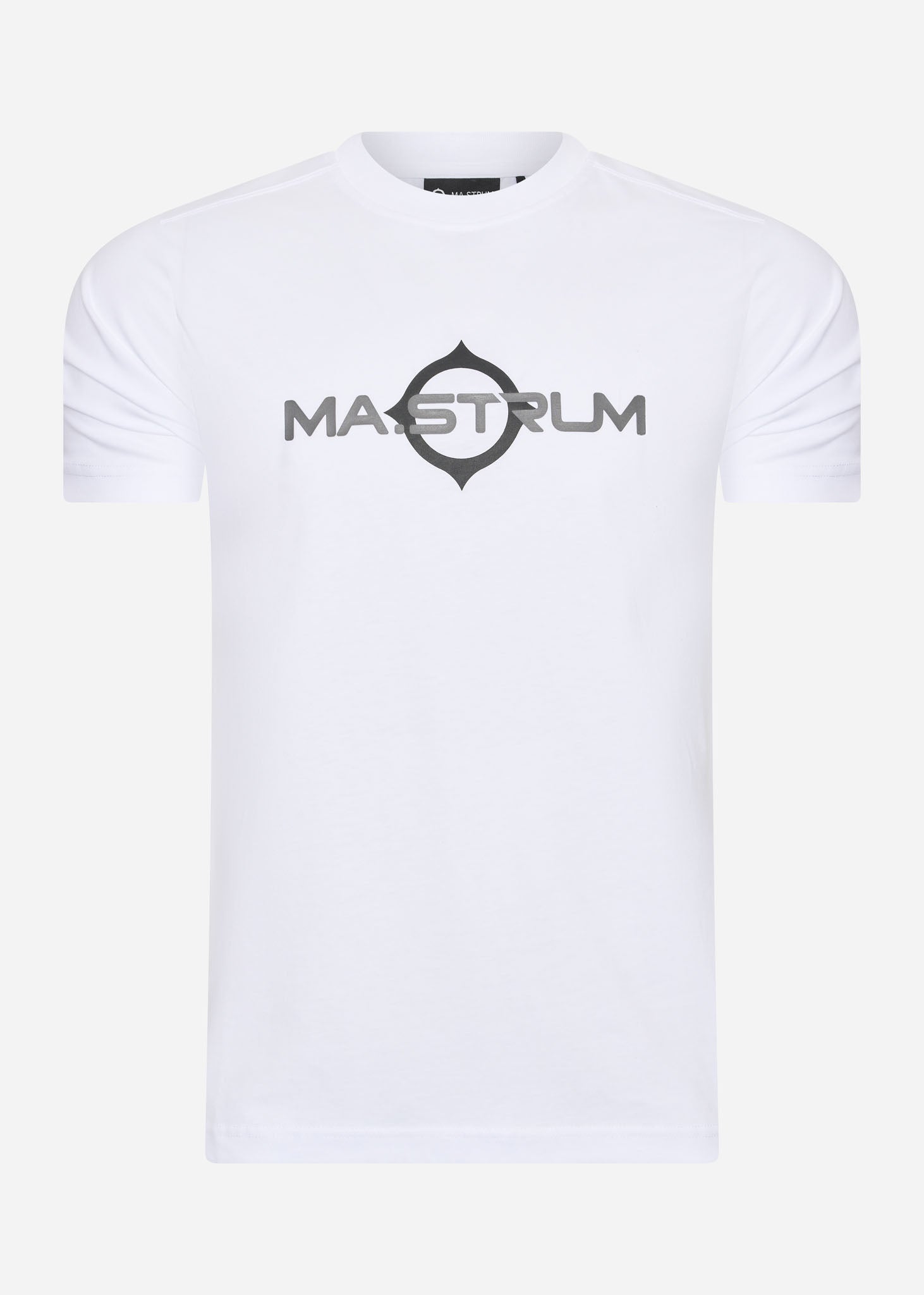 MA.Strum T-shirts  SS logo print tee - optic white 