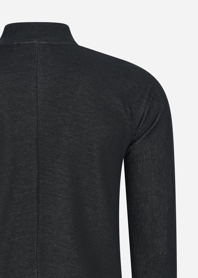 MA.Strum Sweaters  Dfp funnel neck zip top - jet black 