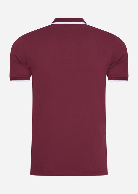 fred perry polo port bordeaux rood