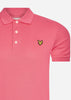 Lyle & Scott Polo's  Plain polo shirt - electric pink 