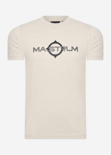 MA.Strum T-shirts  SS logo print tee - aluminium 