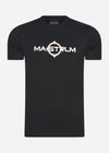 MA.Strum T-shirts  SS logo print tee - jet black 