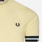 Abstract cuff t-shirt - lemon sorbet - Fred Perry