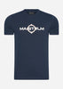 MA.Strum T-shirts  SS logo print tee - ink navy 