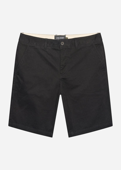 Lyle & Scott Korte Broeken  Chino short - jet black 