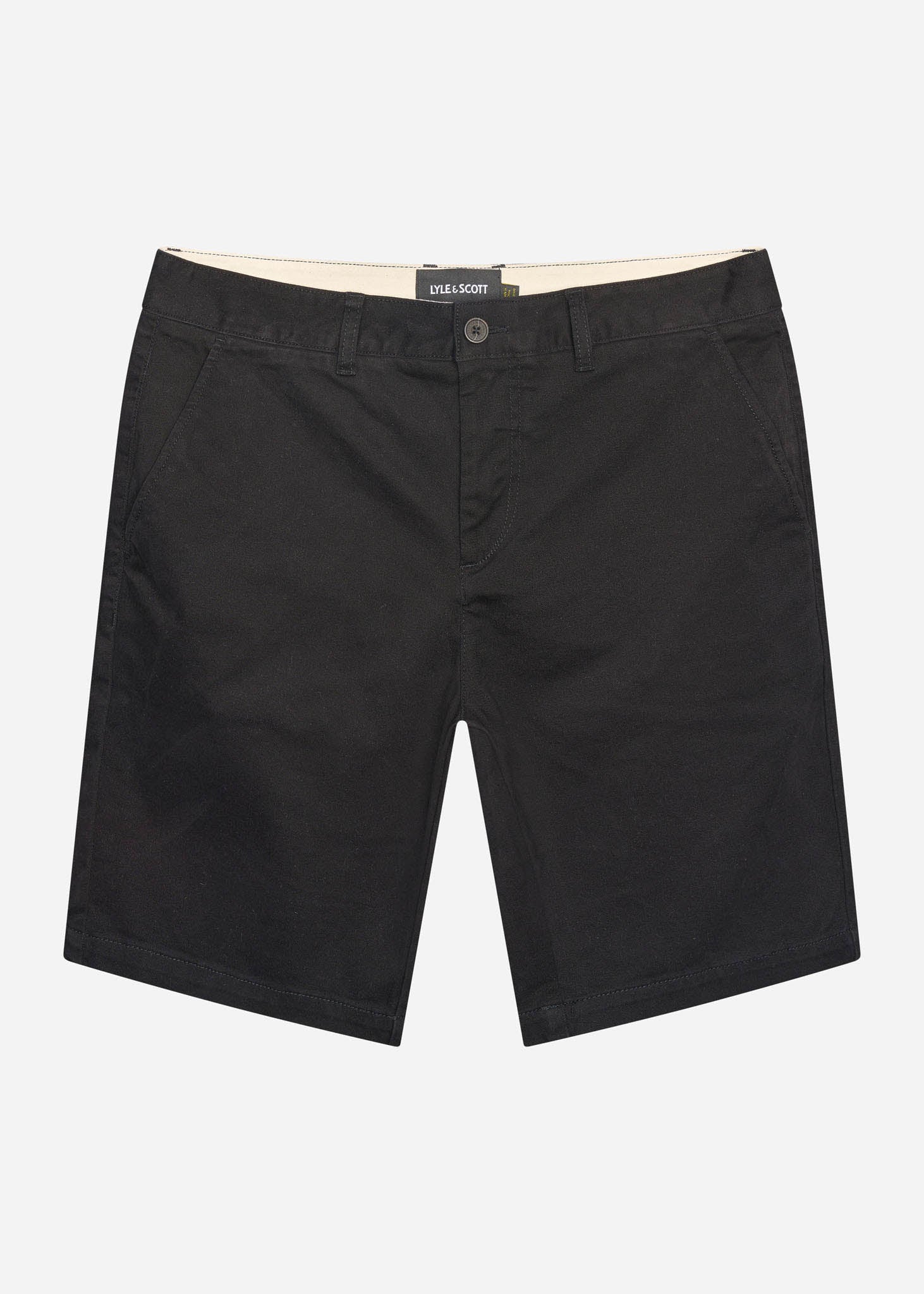 Lyle & Scott Korte Broeken  Chino short - jet black 