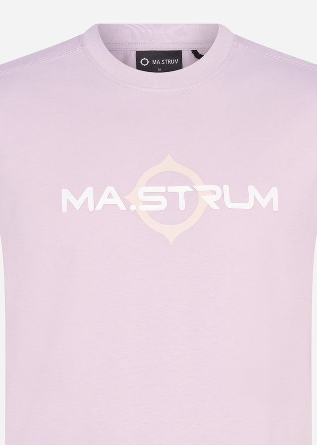 MA.Strum T-shirts  SS logo print tee - thistle 