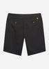 Lyle & Scott Korte Broeken  Chino short - jet black 