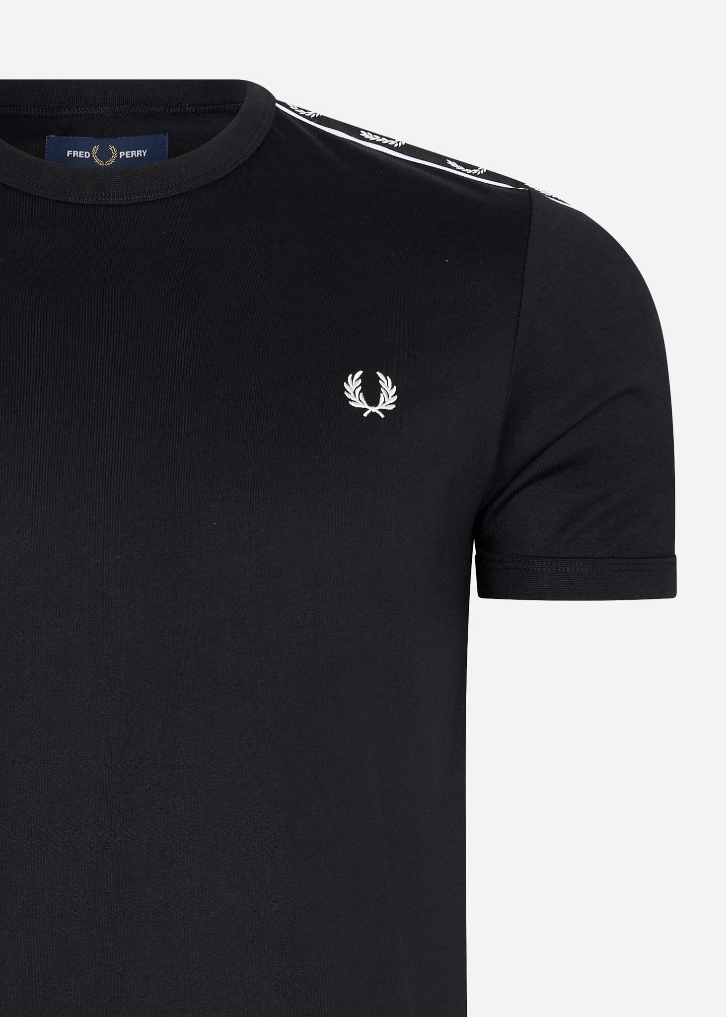Fred Perry T-shirts  Taped ringer t-shirt - black black 