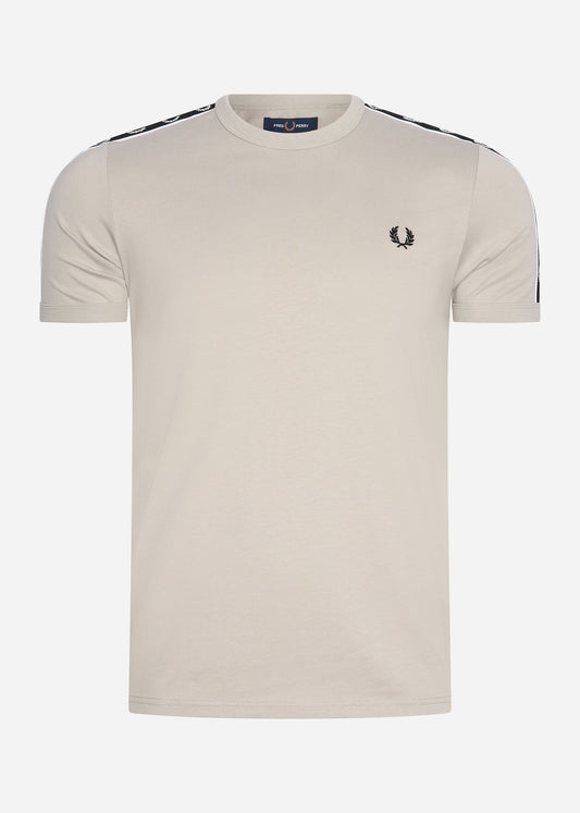 Fred Perry T-shirts  Taped ringer t-shirt - concrete black 