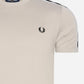 Fred Perry T-shirts  Taped ringer t-shirt - concrete black 