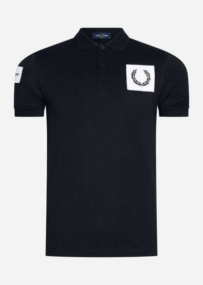 Fred Perry Polo's  Badge polo shirt - black 