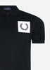 Fred Perry Polo's  Badge polo shirt - black 