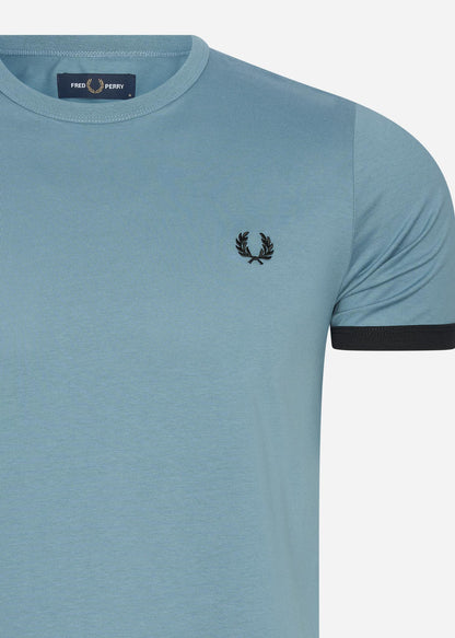 Fred Perry T-shirts  Ringer t-shirt - ash blue 