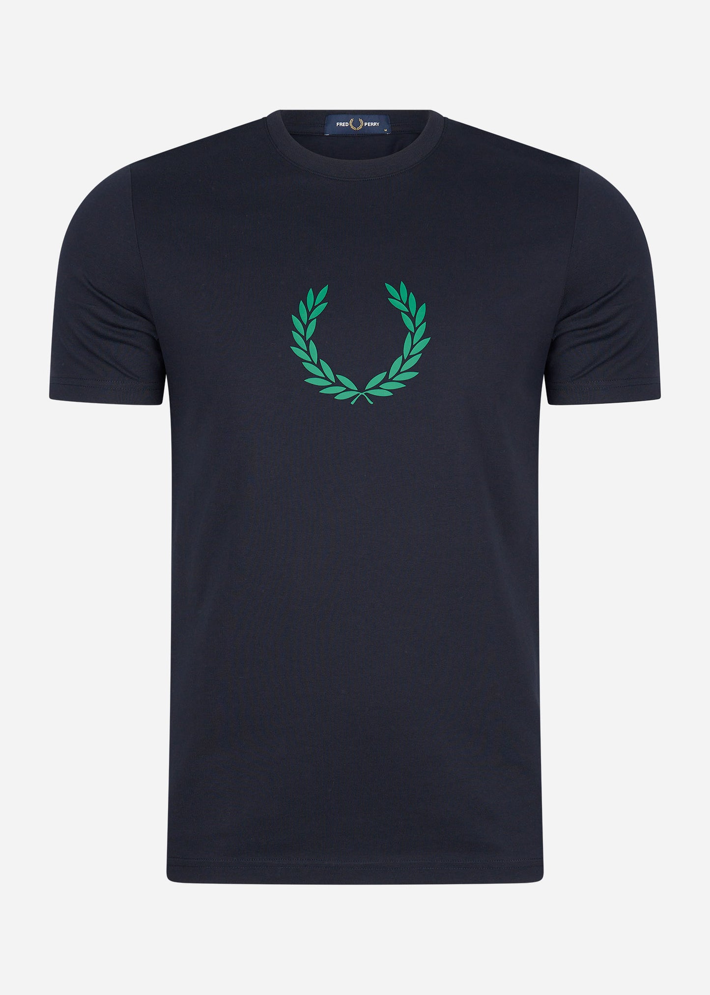 Laurel wreath graphic t-shirt - navy
