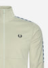 Fred Perry Vesten  Panelled taped track jacket - light oyster 