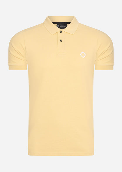 MA.Strum Polo's  SS pique polo - mellow yellow 