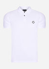 MA.Strum Polo's  SS pique polo - optic white 