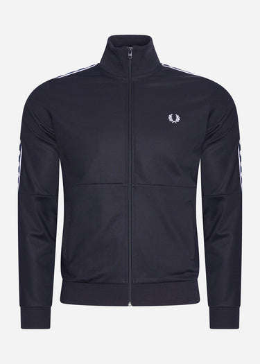 Fred Perry Vesten  Panelled taped track jacket - navy 