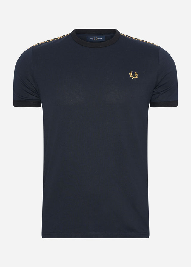 Fred Perry T-shirts  Gold taped ringer t-shirt - navy 