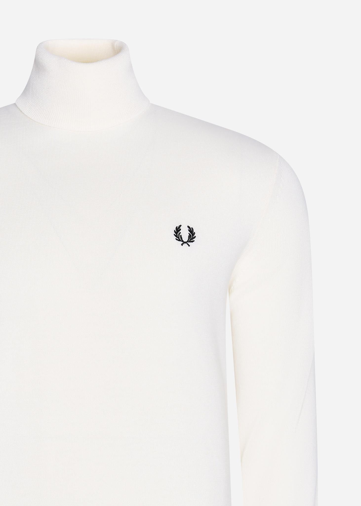 Fred Perry Truien  Roll neck jumper - snow white 