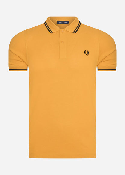 Fred Perry Polo's  Twin tipped fred perry shirt - gold black black 