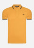 Fred Perry Polo's  Twin tipped fred perry shirt - gold black black 