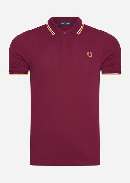 Fred Perry Polo's  Twin tipped fred perry shirt - tawny port gold gold 