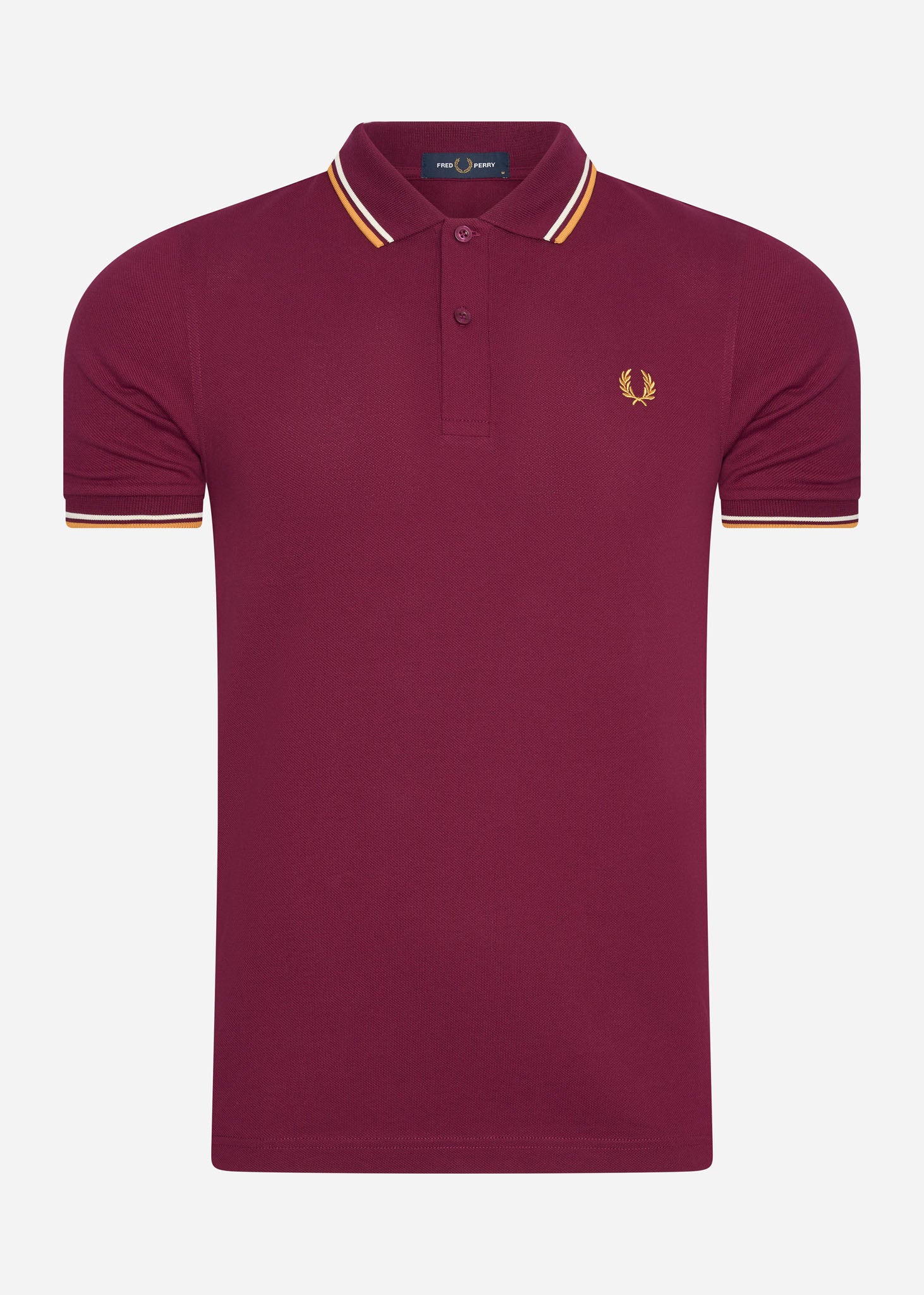 Fred Perry Polo's  Twin tipped fred perry shirt - tawny port gold gold 