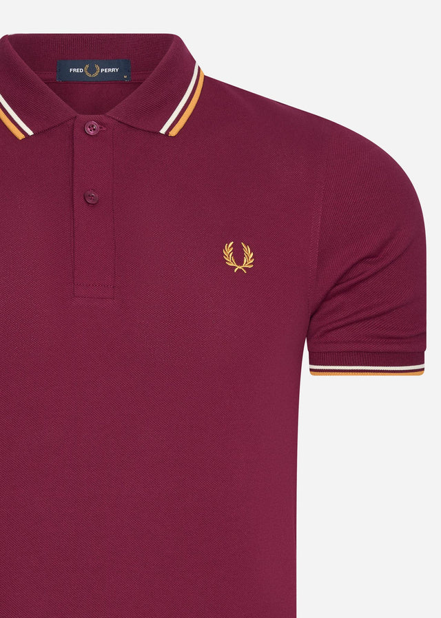 Fred Perry Polos  Twin tipped fred perry shirt - tawny port gold gold 
