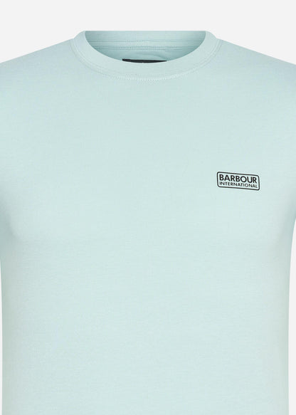 Barbour International T-shirts  Small logo tee - pastel spruce 