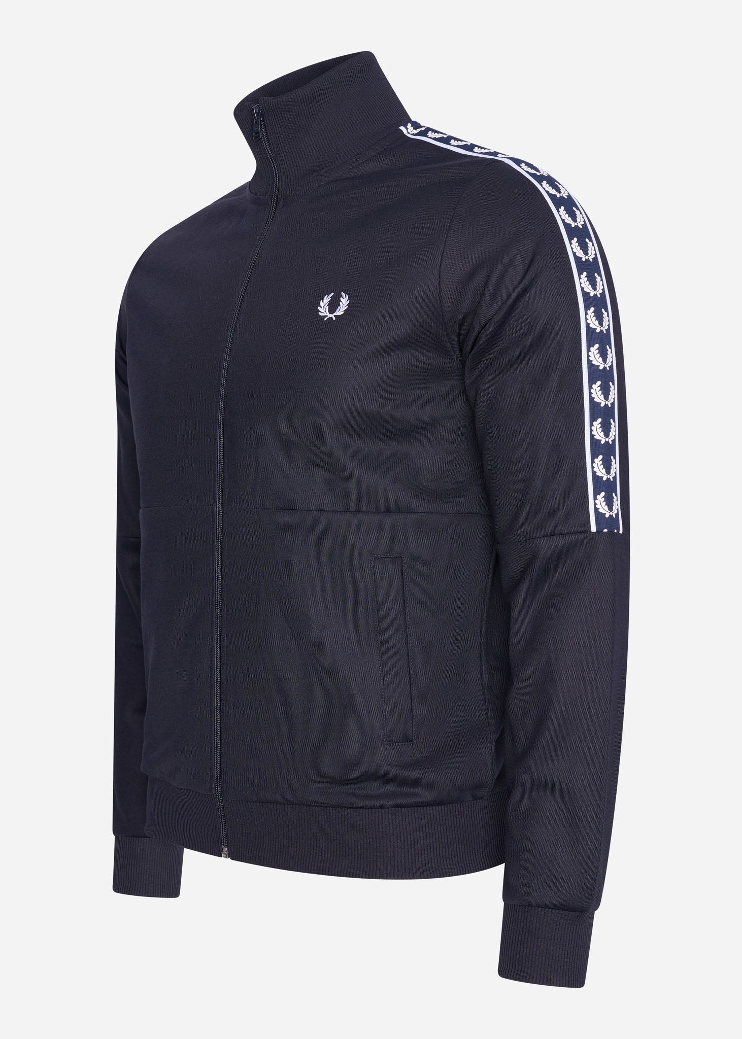 Fred Perry Vesten  Panelled taped track jacket - navy 