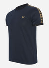 Fred Perry T-shirts  Gold taped ringer t-shirt - navy 