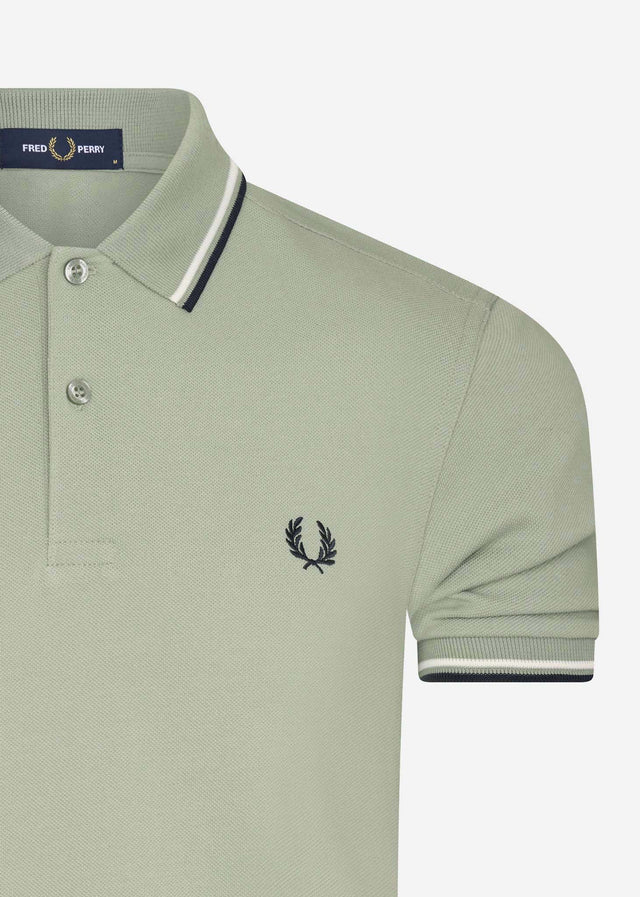 Fred Perry Polos  Twin tipped polo - seagrass 