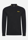 Barbour International Longsleeve Polo's  Legacy tipped ls polo - black 