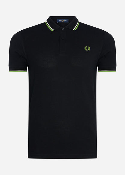 Fred Perry Polo's  Twin tipped fred perry shirt - black ecru kiwi 