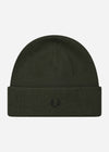 Fred Perry Mutsen  Merino wool beanie - hunting green 