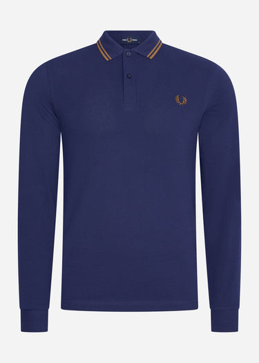Fred Perry Longsleeve Polo's  LS twin tipped shirt - french navy 